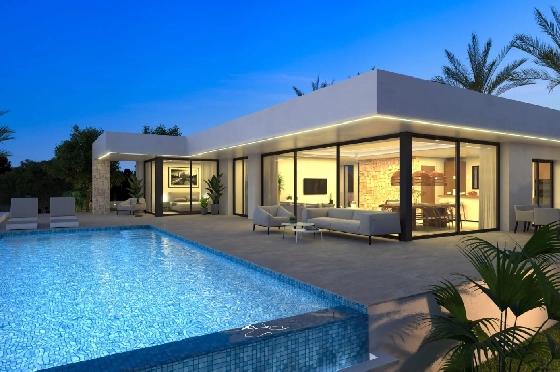 Villa in Denia zu verkaufen, Espace de vie 259 m², Klimaanlage, Terrain 1118 m², 4 Chambres &agrave; coucher, 4 Badezimmer, Pool, ref.: UM-UV-MANDARINA-II-15