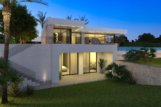 Villa in Denia zu verkaufen, Espace de vie 259 m², Klimaanlage, Terrain 1118 m², 4 Chambres &agrave; coucher, 4 Badezimmer, Pool, ref.: UM-UV-MANDARINA-II-16