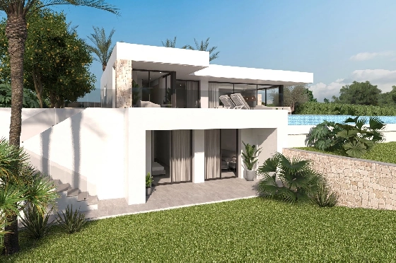 Villa in Denia zu verkaufen, Espace de vie 259 m², Klimaanlage, Terrain 1118 m², 4 Chambres &agrave; coucher, 4 Badezimmer, Pool, ref.: UM-UV-MANDARINA-II-2