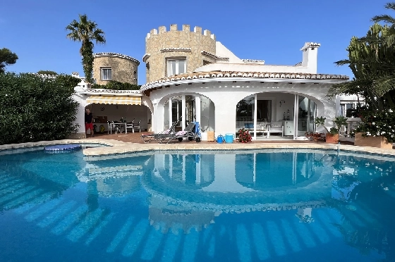 Villa in Javea zu verkaufen, Espace de vie 180 m², Baujahr 1991, Zustand gepflegt, + Zentralheizung, Klimaanlage, Terrain 1013 m², 3 Chambres &agrave; coucher, 2 Badezimmer, Pool, ref.: AS-4222-8