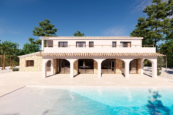 Finca in Benissa(Llenes) zu verkaufen, Espace de vie 368 m², Baujahr 2023, Klimaanlage, Terrain 10000 m², 4 Chambres &agrave; coucher, 4 Badezimmer, Pool, ref.: BI-BE.F-164-1