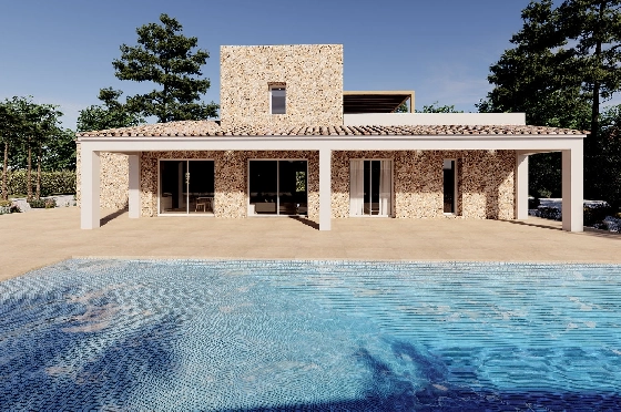 Finca in Benissa(Llenes) zu verkaufen, Espace de vie 254 m², Baujahr 2023, Klimaanlage, Terrain 10000 m², 3 Chambres &agrave; coucher, 3 Badezimmer, Pool, ref.: BI-BE.F-165-1