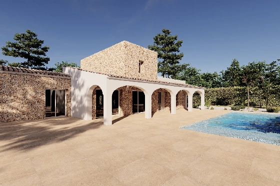 Finca in Benissa(Llenes) zu verkaufen, Espace de vie 254 m², Baujahr 2023, Klimaanlage, Terrain 10000 m², 3 Chambres &agrave; coucher, 3 Badezimmer, Pool, ref.: BI-BE.F-165-10