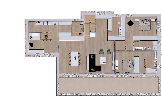 Finca in Benissa(Llenes) zu verkaufen, Espace de vie 254 m², Baujahr 2023, Klimaanlage, Terrain 10000 m², 3 Chambres &agrave; coucher, 3 Badezimmer, Pool, ref.: BI-BE.F-165-34