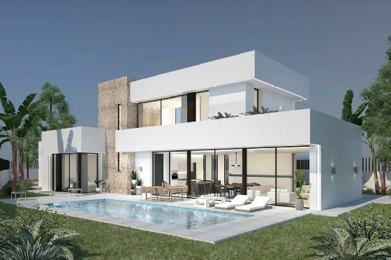 Villa in Moraira(Pla del Mar) zu verkaufen, Espace de vie 280 m², Baujahr 2023, Klimaanlage, Terrain 817 m², 3 Chambres &agrave; coucher, 3 Badezimmer, Pool, ref.: BI-MT.H-768-1