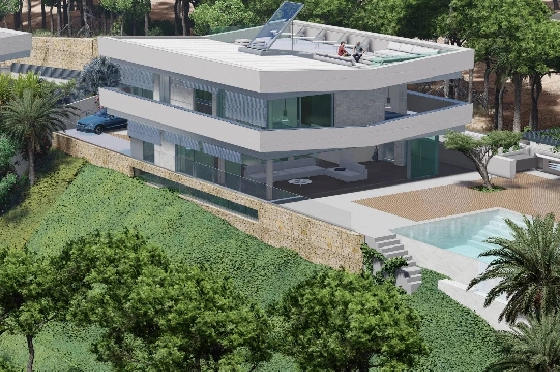 Villa in Javea zu verkaufen, Espace de vie 492 m², Klimaanlage, 6 Chambres &agrave; coucher, 6 Badezimmer, Pool, ref.: BS-7515924-1