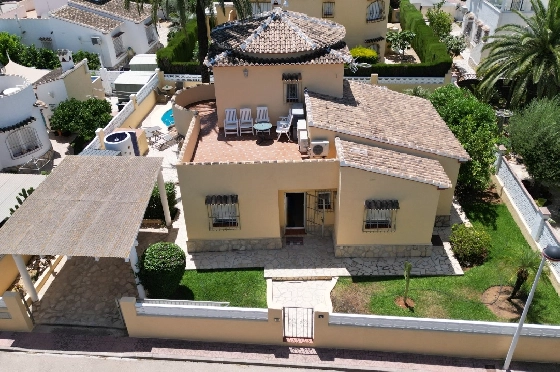 Villa in Els Poblets zur Ferienvermietung, Espace de vie 134 m², Baujahr 2001, Zustand gepflegt, + KLIMA, Klimaanlage, Terrain 413 m², 2 Chambres &agrave; coucher, 2 Badezimmer, Pool, ref.: T-0523-21