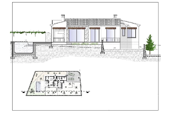 Villa in Benissa zu verkaufen, Espace de vie 138 m², Baujahr 2023, Klimaanlage, Terrain 800 m², 3 Chambres &agrave; coucher, 2 Badezimmer, Pool, ref.: BI-BE.H-881-3