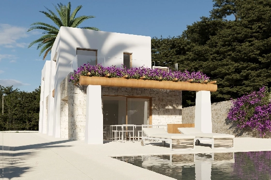 Villa in Benissa(Montemar) zu verkaufen, Espace de vie 450 m², Baujahr 2023, Klimaanlage, Terrain 800 m², 3 Chambres &agrave; coucher, 3 Badezimmer, Pool, ref.: BI-BE.H-880-1