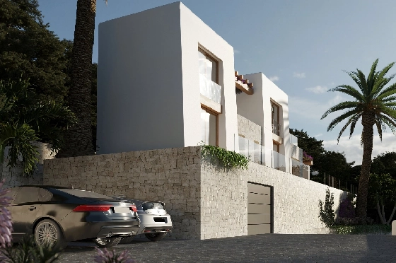 Villa in Benissa(Montemar) zu verkaufen, Espace de vie 450 m², Baujahr 2023, Klimaanlage, Terrain 800 m², 3 Chambres &agrave; coucher, 3 Badezimmer, Pool, ref.: BI-BE.H-880-5