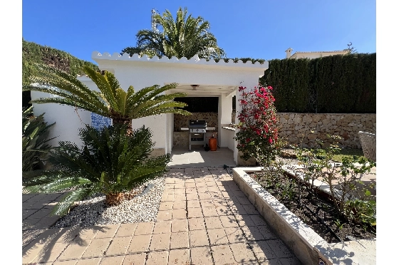 Villa in Denia zur Ferienvermietung, Espace de vie 133 m², Baujahr 1999, Zustand gepflegt, + Fussbodenheizung, Klimaanlage, Terrain 585 m², 3 Chambres &agrave; coucher, 3 Badezimmer, Pool, ref.: T-1023-19