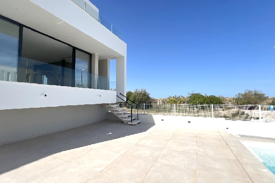 Villa in Oliva zu verkaufen, Espace de vie 173 m², Baujahr 2023, Zustand Erstbezug, + Fussbodenheizung, Klimaanlage, Terrain 350 m², 3 Chambres &agrave; coucher, 4 Badezimmer, Pool, ref.: AS-1623-30