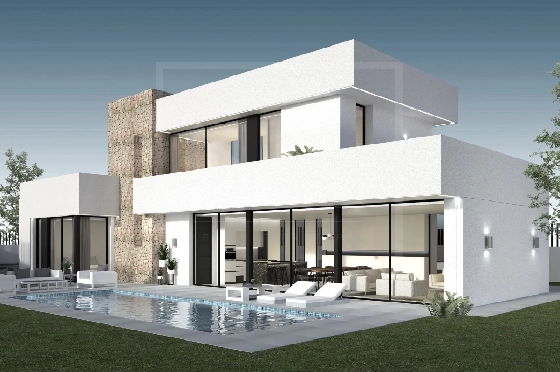 Villa in Moraira zu verkaufen, Espace de vie 280 m², + Zentralheizung, Klimaanlage, Terrain 817 m², 3 Chambres &agrave; coucher, 3 Badezimmer, Pool, ref.: NL-NLD1391-1