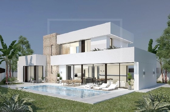 Villa in Moraira zu verkaufen, Espace de vie 280 m², + Zentralheizung, Klimaanlage, Terrain 817 m², 3 Chambres &agrave; coucher, 3 Badezimmer, Pool, ref.: NL-NLD1391-4