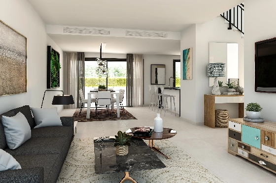 Villa in Denia zu verkaufen, Espace de vie 155 m², Baujahr 2024, Klimaanlage, Terrain 220 m², 3 Chambres &agrave; coucher, 3 Badezimmer, Pool, ref.: NL-NLDNB1425-2
