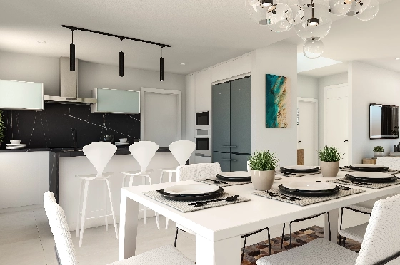 Villa in Denia zu verkaufen, Espace de vie 155 m², Baujahr 2024, Klimaanlage, Terrain 220 m², 3 Chambres &agrave; coucher, 3 Badezimmer, Pool, ref.: NL-NLDNB1425-3
