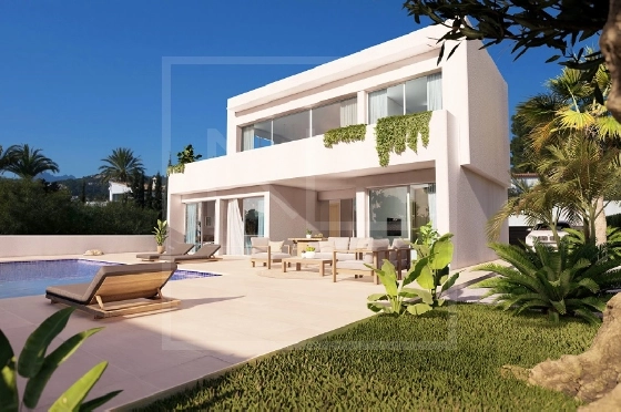 Villa in Benissa costa(Baladrar) zu verkaufen, Espace de vie 142 m², Baujahr 2023, + Fussbodenheizung, Klimaanlage, Terrain 729 m², 4 Chambres &agrave; coucher, 3 Badezimmer, Pool, ref.: NL-NLD1445-6
