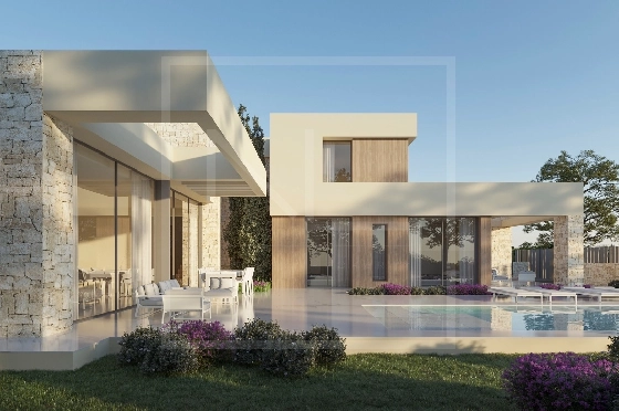 Villa in Javea zu verkaufen, Espace de vie 208 m², + Fussbodenheizung, Klimaanlage, 3 Chambres &agrave; coucher, 4 Badezimmer, Pool, ref.: NL-NLD1447-1