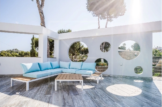 Villa in Moraira(Pla del Mar) zu verkaufen, Espace de vie 283 m², Baujahr 1975, Klimaanlage, Terrain 840 m², 4 Chambres &agrave; coucher, 4 Badezimmer, Pool, ref.: NL-NLD1475-28