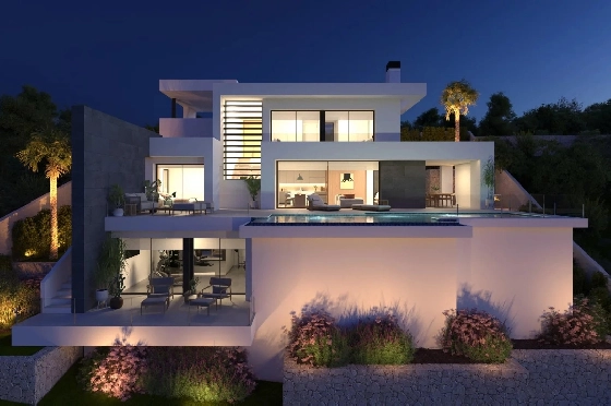 Villa in Cumbre del Sol zu verkaufen, Espace de vie 337 m², Terrain 824 m², 3 Chambres &agrave; coucher, 4 Badezimmer, Pool, ref.: BS-82447844-4