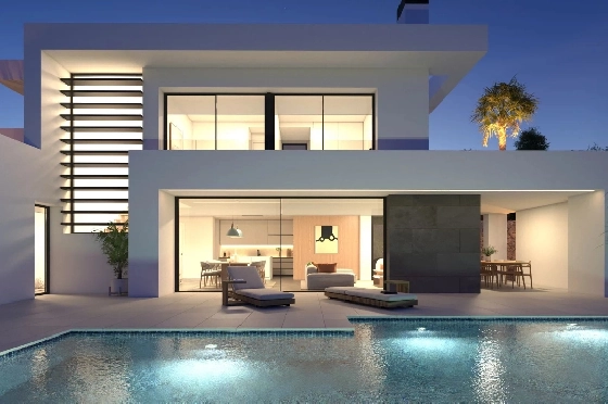 Villa in Cumbre del Sol zu verkaufen, Espace de vie 337 m², Terrain 824 m², 3 Chambres &agrave; coucher, 4 Badezimmer, Pool, ref.: BS-82447844-6