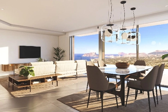 Villa in Cumbre del Sol zu verkaufen, Espace de vie 320 m², Terrain 805 m², 3 Chambres &agrave; coucher, 3 Badezimmer, Pool, ref.: BS-82447847-4