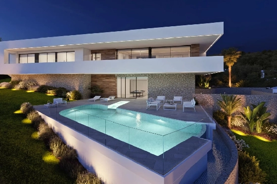 Villa in Cumbre del Sol zu verkaufen, Espace de vie 497 m², Terrain 963 m², 3 Chambres &agrave; coucher, 4 Badezimmer, Pool, ref.: BS-82447859-2