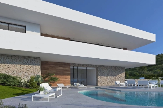Villa in Cumbre del Sol zu verkaufen, Espace de vie 497 m², Terrain 963 m², 3 Chambres &agrave; coucher, 4 Badezimmer, Pool, ref.: BS-82447859-4