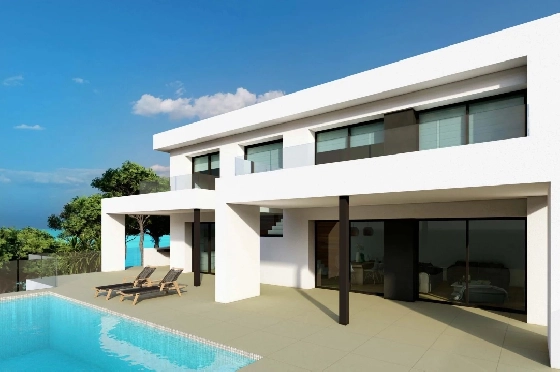 Villa in Cumbre del Sol zu verkaufen, Espace de vie 454 m², Terrain 847 m², 3 Chambres &agrave; coucher, 5 Badezimmer, Pool, ref.: BS-82447866-2