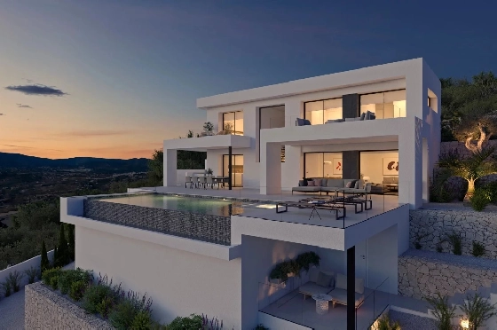 Villa in Cumbre del Sol zu verkaufen, Espace de vie 454 m², Terrain 847 m², 3 Chambres &agrave; coucher, 5 Badezimmer, Pool, ref.: BS-82447866-3