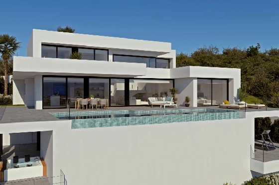 Villa in Cumbre del Sol zu verkaufen, Espace de vie 650 m², Terrain 1087 m², 4 Chambres &agrave; coucher, 5 Badezimmer, Pool, ref.: BS-82447867-1