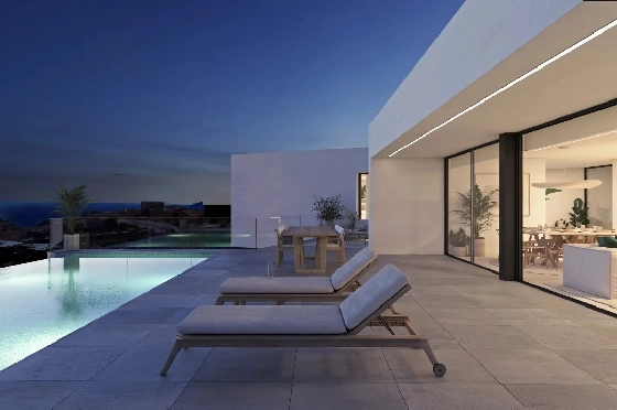 Villa in Cumbre del Sol zu verkaufen, Espace de vie 418 m², Terrain 1000 m², 3 Chambres &agrave; coucher, 4 Badezimmer, Pool, ref.: BS-82599103-6
