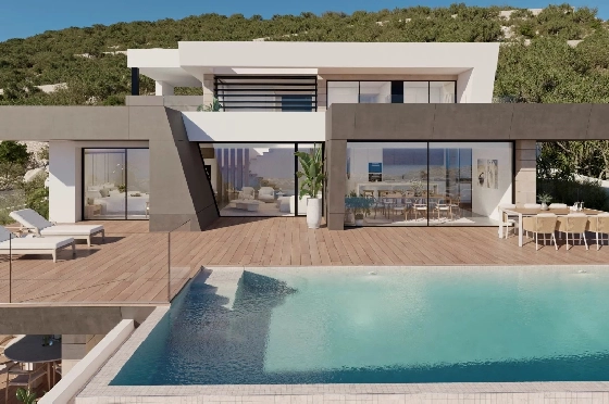 Villa in Cumbre del Sol zu verkaufen, Espace de vie 547 m², Terrain 861 m², 3 Chambres &agrave; coucher, 4 Badezimmer, Pool, ref.: BS-82600904-7
