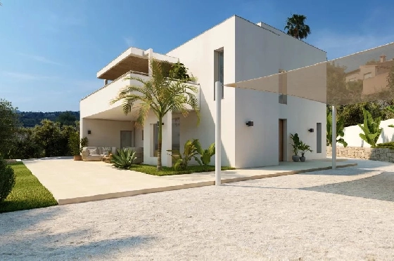 Villa in Moraira zu verkaufen, Espace de vie 260 m², Klimaanlage, 4 Chambres &agrave; coucher, 3 Badezimmer, Pool, ref.: BS-83199638-1