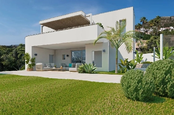 Villa in Moraira zu verkaufen, Espace de vie 260 m², Klimaanlage, 4 Chambres &agrave; coucher, 3 Badezimmer, Pool, ref.: BS-83199638-2