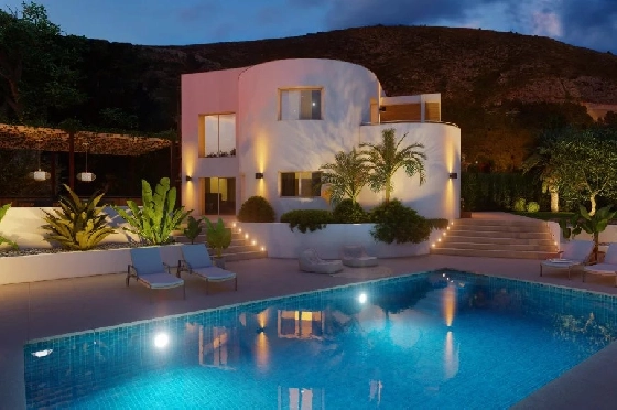 Villa in Moraira zu verkaufen, Espace de vie 260 m², Klimaanlage, 4 Chambres &agrave; coucher, 3 Badezimmer, Pool, ref.: BS-83199638-8