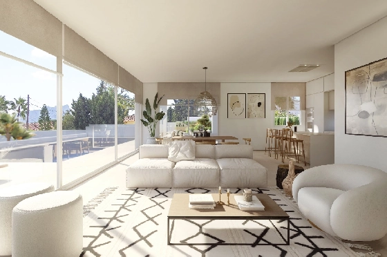 Villa in Benissa(Baladrar) zu verkaufen, Espace de vie 138 m², Baujahr 2023, Klimaanlage, Terrain 625 m², 3 Chambres &agrave; coucher, 3 Badezimmer, Pool, ref.: BI-BE.H-884-4
