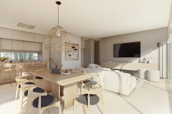 Villa in Benissa(Baladrar) zu verkaufen, Espace de vie 138 m², Baujahr 2023, Klimaanlage, Terrain 625 m², 3 Chambres &agrave; coucher, 3 Badezimmer, Pool, ref.: BI-BE.H-884-5