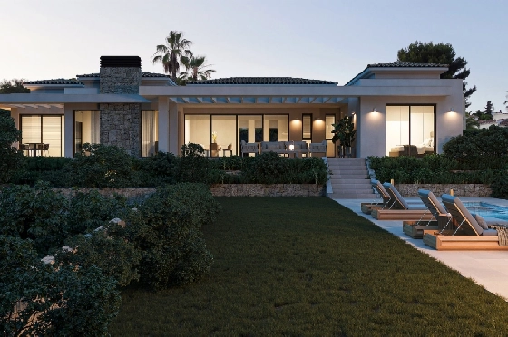 Villa in Javea zu verkaufen, Espace de vie 420 m², Baujahr 2023, Klimaanlage, Terrain 1741 m², 4 Chambres &agrave; coucher, 4 Badezimmer, Pool, ref.: BI-JA.H-122-5