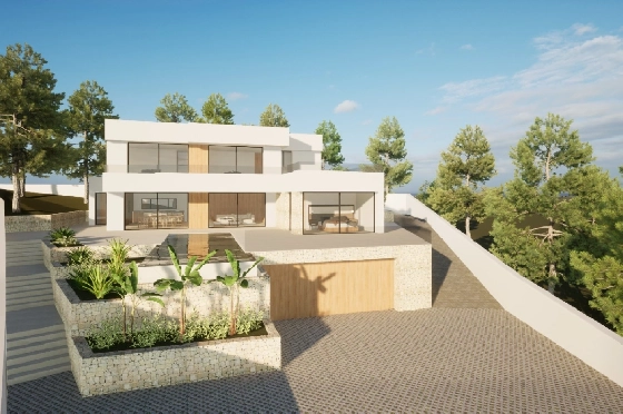 Villa in Moraira(Pla del Mar) zu verkaufen, Espace de vie 340 m², Baujahr 2023, Klimaanlage, Terrain 1070 m², 4 Chambres &agrave; coucher, 4 Badezimmer, Pool, ref.: BI-MT.H-787-13