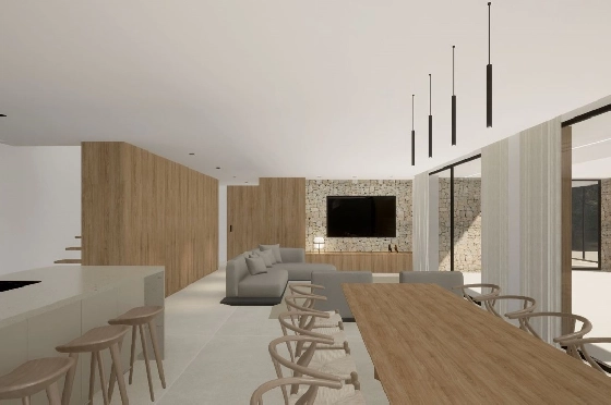 Villa in Moraira(Pla del Mar) zu verkaufen, Espace de vie 340 m², Baujahr 2023, Klimaanlage, Terrain 1070 m², 4 Chambres &agrave; coucher, 4 Badezimmer, Pool, ref.: BI-MT.H-787-8