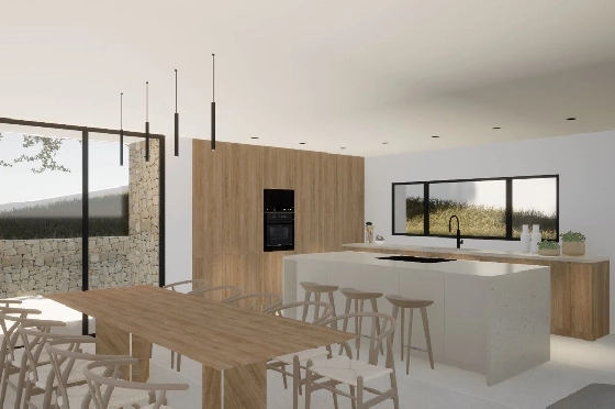 Villa in Moraira(Pla del Mar) zu verkaufen, Espace de vie 340 m², Baujahr 2023, Klimaanlage, Terrain 1070 m², 4 Chambres &agrave; coucher, 4 Badezimmer, Pool, ref.: BI-MT.H-787-9