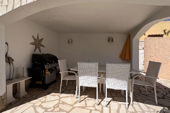 Villa in Els Poblets zur Ferienvermietung, Espace de vie 125 m², Baujahr 2003, + KLIMA, Klimaanlage, Terrain 400 m², 2 Chambres &agrave; coucher, 2 Badezimmer, Pool, ref.: T-1123-25