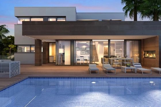 Villa in Cumbre del Sol zu verkaufen, Espace de vie 459 m², Terrain 932 m², 3 Chambres &agrave; coucher, 4 Badezimmer, Pool, ref.: BS-83710400-2