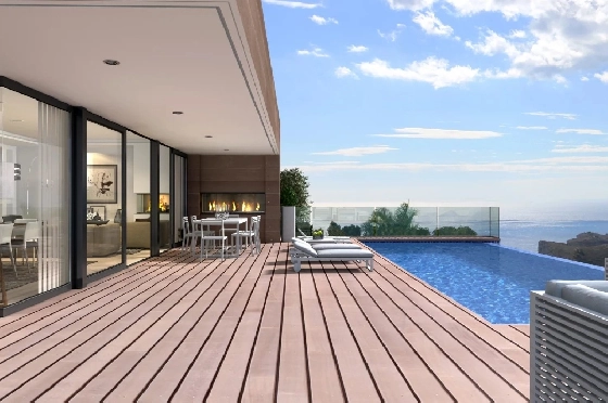 Villa in Cumbre del Sol zu verkaufen, Espace de vie 459 m², Terrain 932 m², 3 Chambres &agrave; coucher, 4 Badezimmer, Pool, ref.: BS-83710400-3