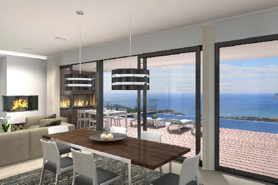 Villa in Cumbre del Sol zu verkaufen, Espace de vie 459 m², Terrain 932 m², 3 Chambres &agrave; coucher, 4 Badezimmer, Pool, ref.: BS-83710400-7