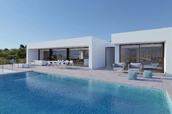 Villa in Cumbre del Sol zu verkaufen, Espace de vie 621 m², Terrain 1338 m², 1 Chambres &agrave; coucher, 5 Badezimmer, Pool, ref.: BS-83710401-2