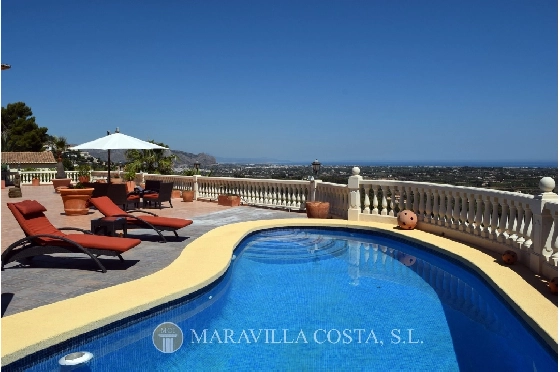 Villa in Pedreguer zu verkaufen, Espace de vie 425 m², Baujahr 2006, + Fussbodenheizung, Klimaanlage, Terrain 1382 m², 5 Chambres &agrave; coucher, 4 Badezimmer, Pool, ref.: MV-2376-1