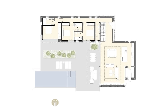 Villa in Moraira zu verkaufen, Espace de vie 261 m², Baujahr 2023, + Fussbodenheizung, Klimaanlage, Terrain 939 m², 4 Chambres &agrave; coucher, 4 Badezimmer, Pool, ref.: MV-2499-7