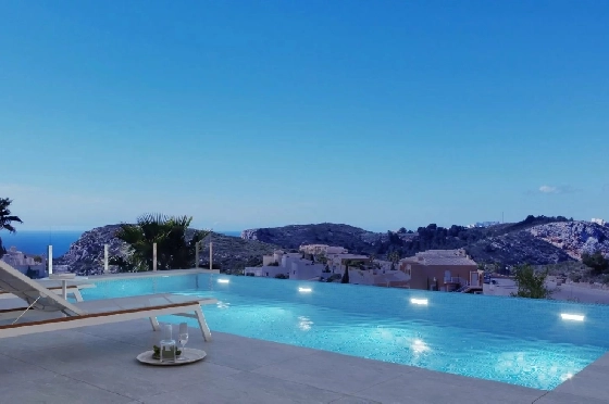 Villa in Cumbre del Sol zu verkaufen, Espace de vie 333 m², Terrain 825 m², 3 Chambres &agrave; coucher, 3 Badezimmer, Pool, ref.: BS-83851624-5